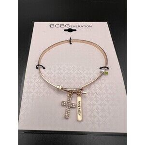 BCBGeneration Rose Gold Have Faith Bracelet